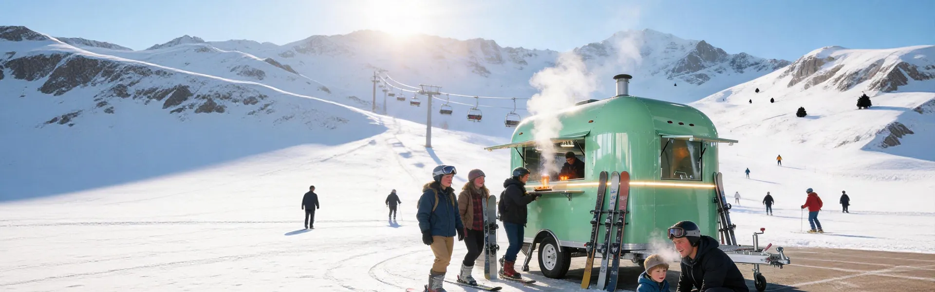 Roestvrijstalen foodtruck