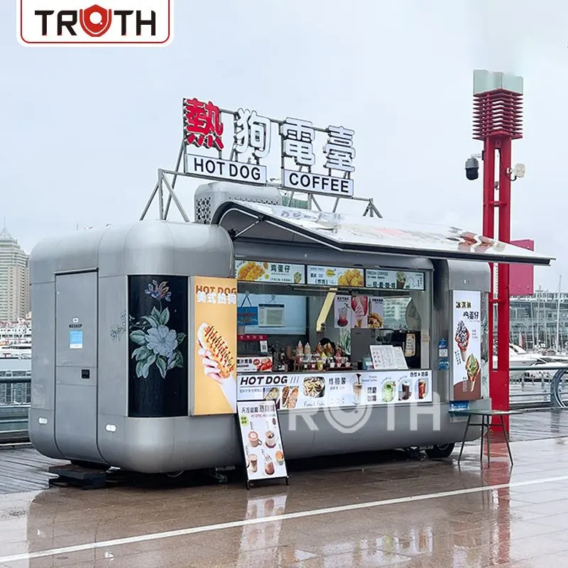 Hotdogfoodtruck met volledige keuken