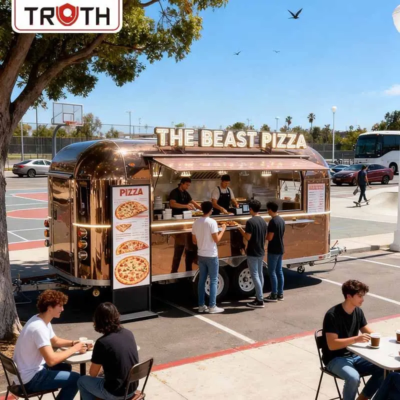 Voedselwagenwagen Pizza