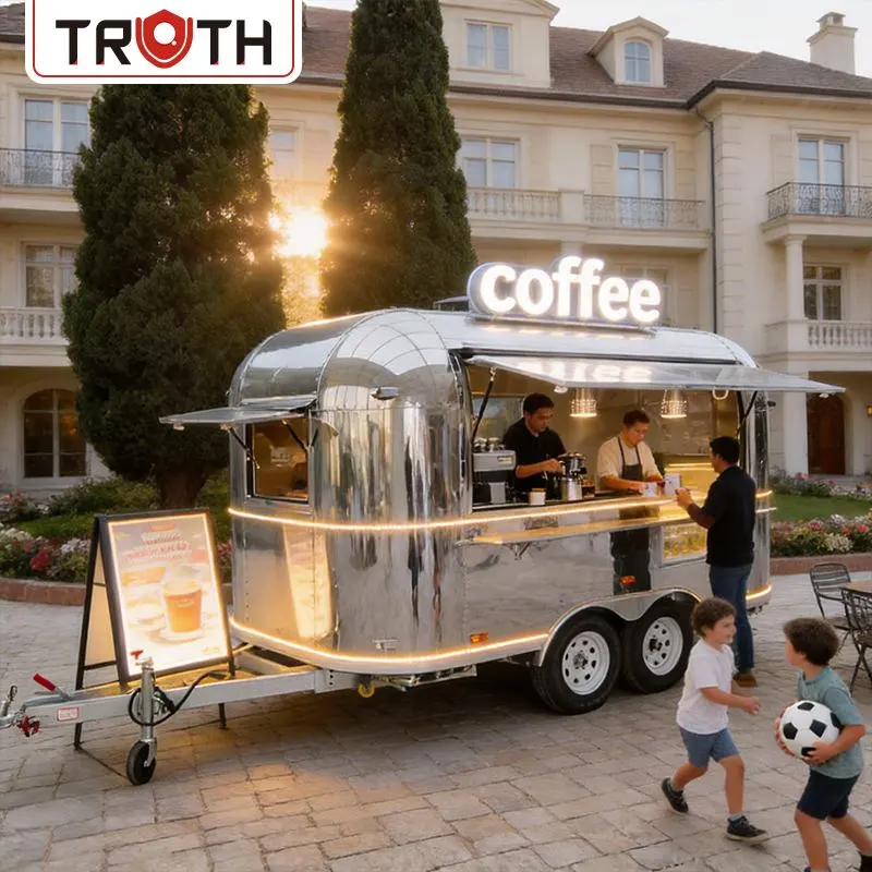 Food Truck Koffie Trailer Food Van Winkelwagen