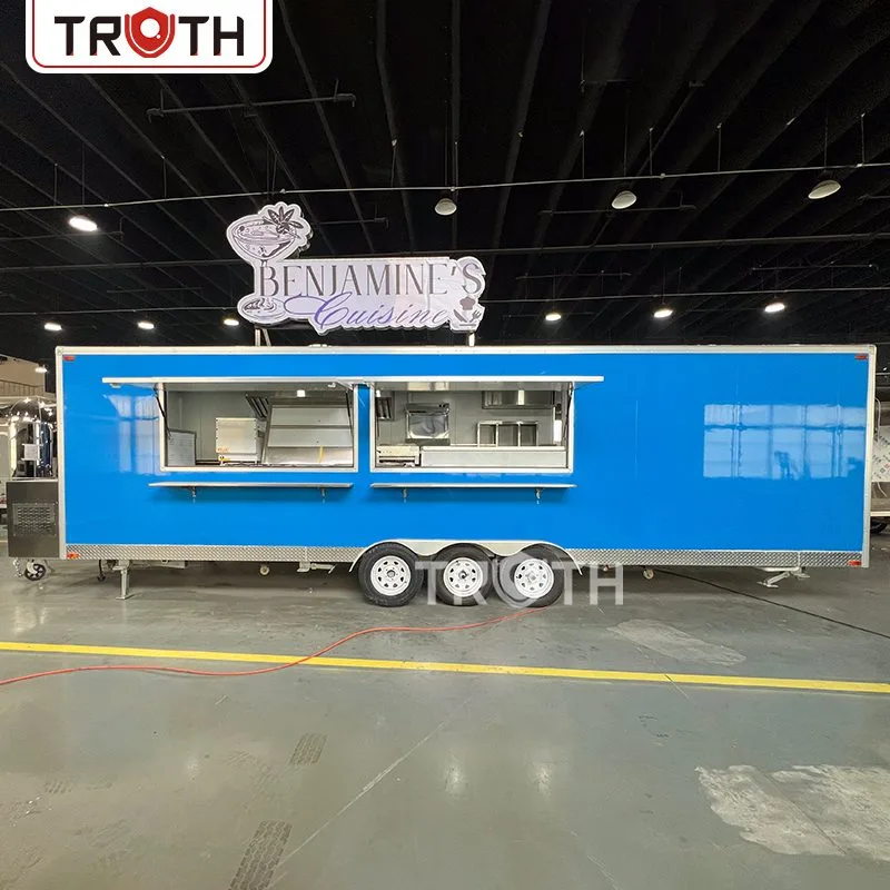 Foodtruckaanhangwagen met toilet, volledig uitgerust