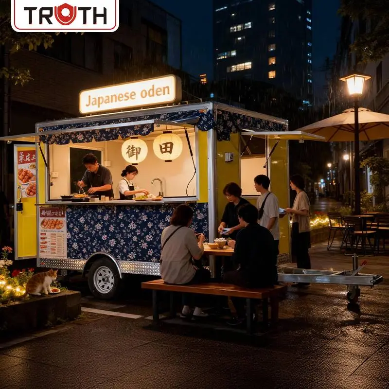 Grillapparatuur BBQ-foodtruck