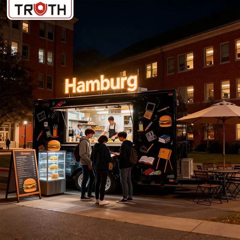 Hamburg Mobiele Voedselaanhangwagen