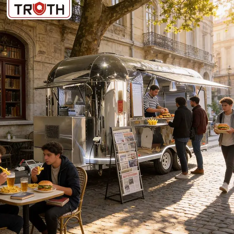 Hamburger RVS Mobiele Foodtruck