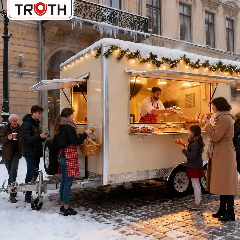 Hot Dog Square Mobiele Keuken Voedselaanhanger