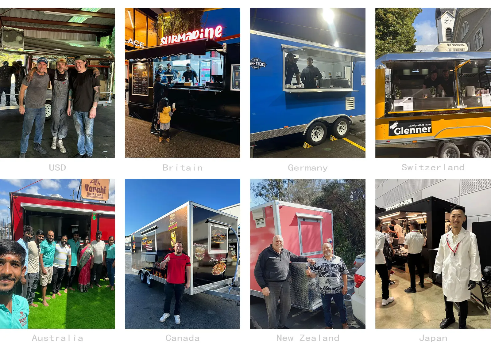 Mobile Fully Equipped Ice Cream Food Trailer