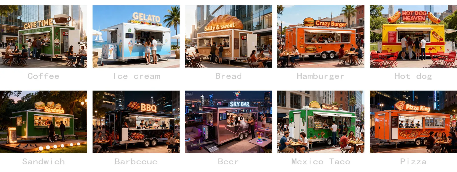 Mobile Food Truck Fully Equipped for Bar