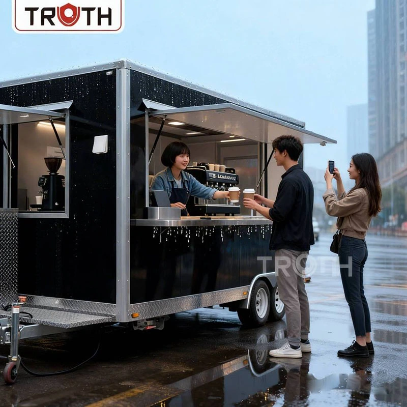 Square Food Trailer