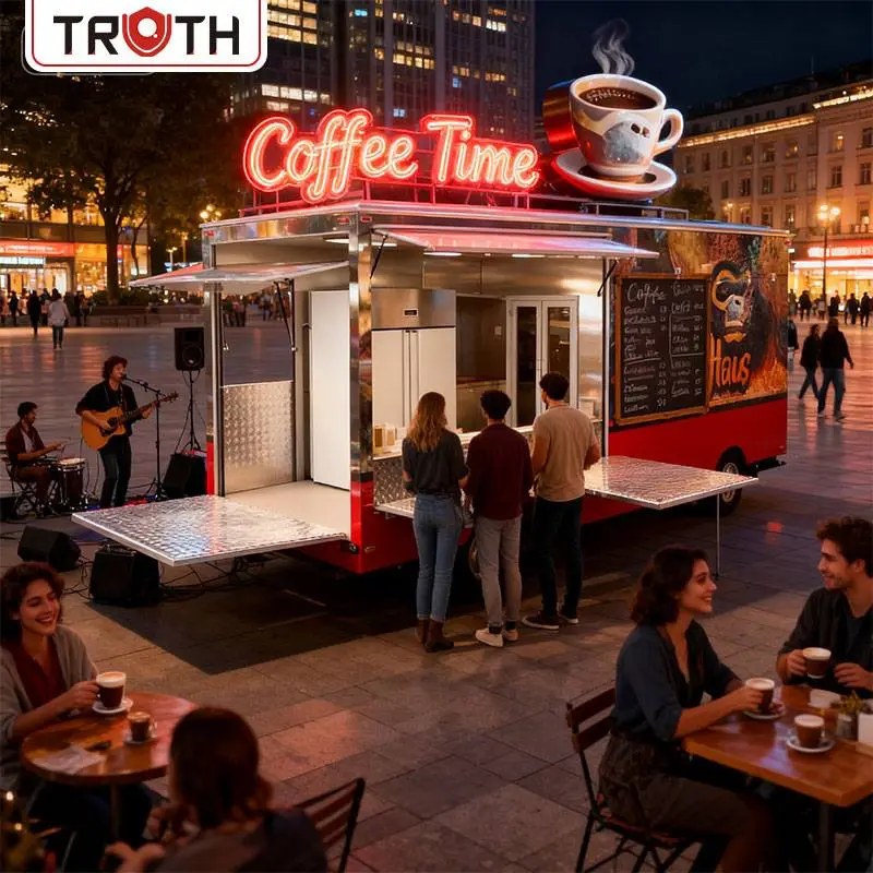 Mobiele containerfoodtruck voor koffie